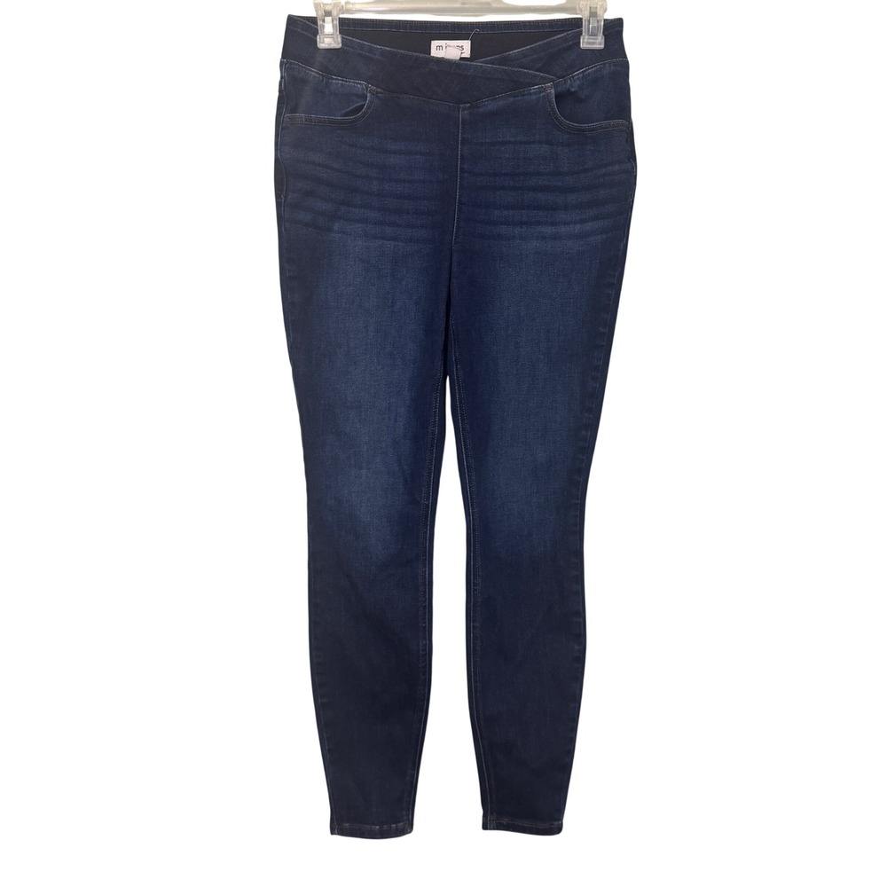 Maurices M Jeans Womens Medium Dark Wash High Rise Super Skinny Pull On Jeggings